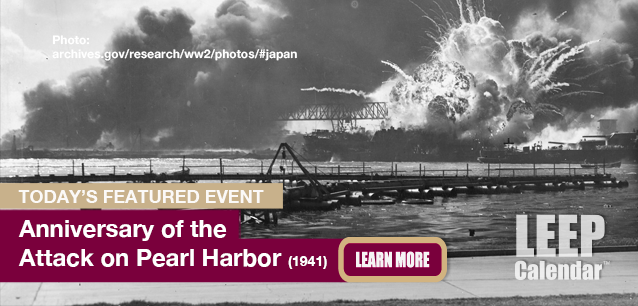 No Image found . This Image is about the event Pearl Harbor (1941): December 7. Click on the event name to see the event detail.