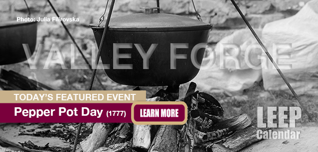 No Image found . This Image is about the event Pepper Pot Day (1777): December 29. Click on the event name to see the event detail.