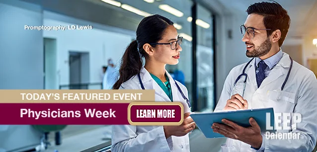 No Image found . This Image is about the event Physicians Week: March 25-31 . Click on the event name to see the event detail.