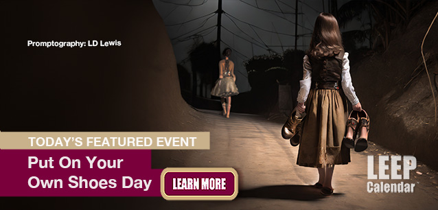 No Image found . This Image is about the event Put on Your Own Shoes Day: December 6. Click on the event name to see the event detail.