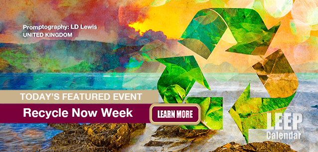 No Image found . This Image is about the event Recycle Now Week (UK): October 13-19 (est). Click on the event name to see the event detail.