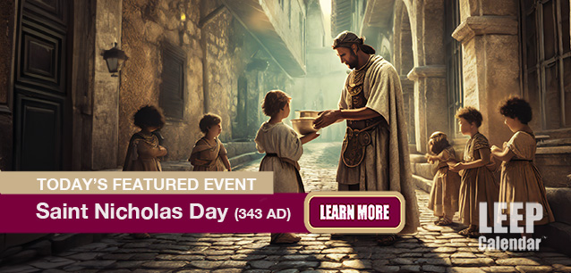 No Image found . This Image is about the event Saint Nicholas Day (343 AD): December 6. Click on the event name to see the event detail.