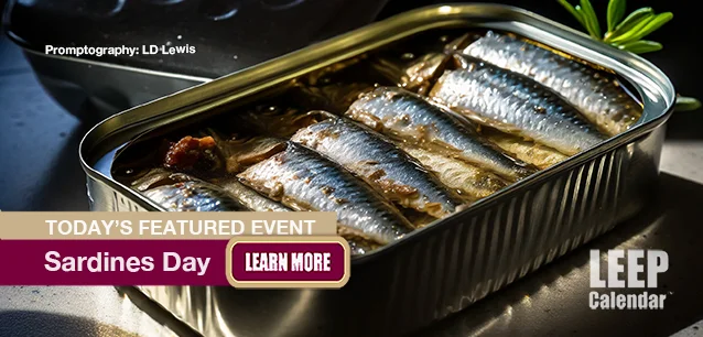 No Image found . This Image is about the event Sardines Day: November 24. Click on the event name to see the event detail.