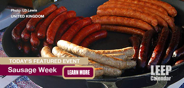 No Image found . This Image is about the event Sausage Week, United Kingdom: October 28 - November 3. Click on the event name to see the event detail.