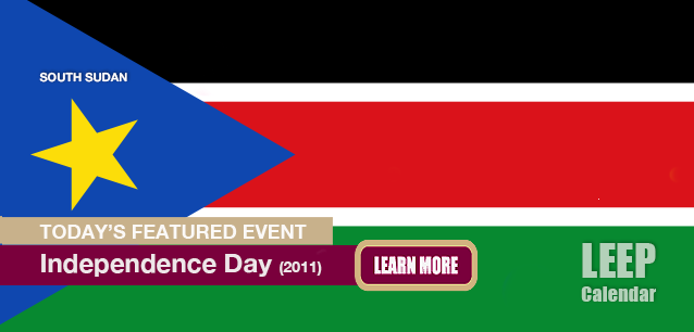 No Image found . This Image is about the event Independence Day, South Sudan (SS) (2011): July 9. Click on the event name to see the event detail.
