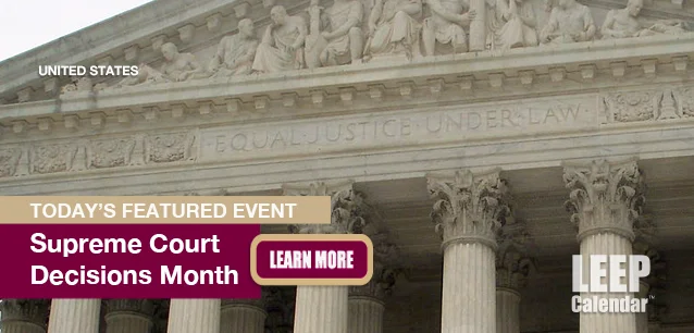 No Image found . This Image is about the event Supreme Court Decisions Weeks: June 10-28. Click on the event name to see the event detail.