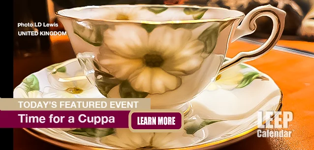 No Image found . This Image is about the event Time for a Cuppa (UK): May 6-13 (est). Click on the event name to see the event detail.