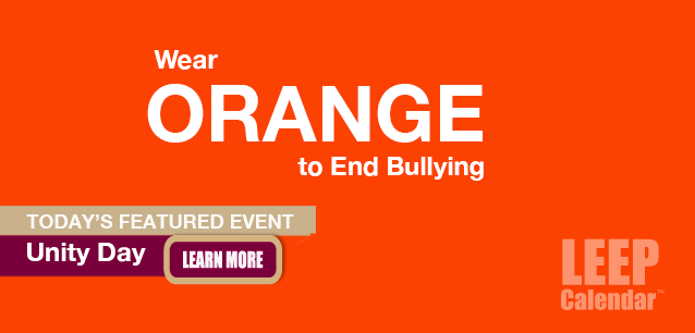 No Image found . This Image is about the event Unity Day to End Bullying: October 16. Click on the event name to see the event detail.