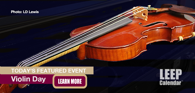No Image found . This Image is about the event Violin Day: December 13. Click on the event name to see the event detail.