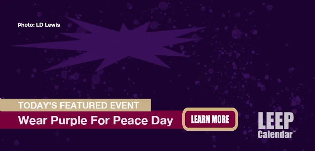 No Image found . This Image is about the event Wear Purple for Peace Day: May 16. Click on the event name to see the event detail.
