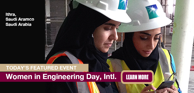 No Image found . This Image is about the event Women in Engineering Day, Intl.: June 23. Click on the event name to see the event detail.