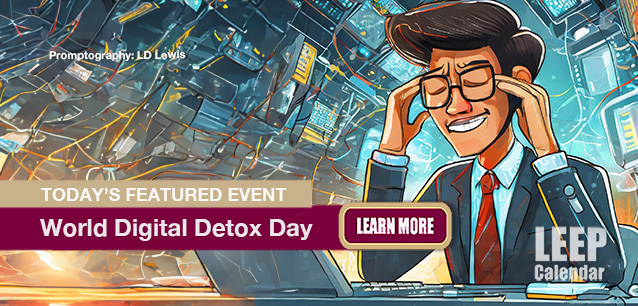 No Image found . This Image is about the event Digital Detox Day, World: December 10. Click on the event name to see the event detail.