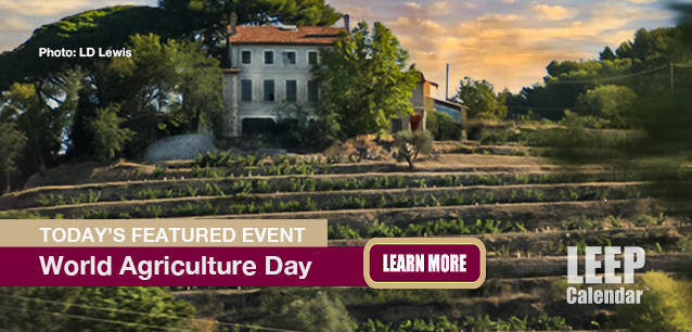 No Image found . This Image is about the event Agriculture Day, World: June 11. Click on the event name to see the event detail.