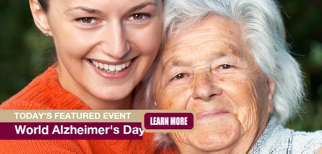 No Image found . This Image is about the event Alzheimer's Day, World: September 21. Click on the event name to see the event detail.