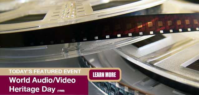 No Image found . This Image is about the event Audio/Video Heritage Day, World: October 27. Click on the event name to see the event detail.