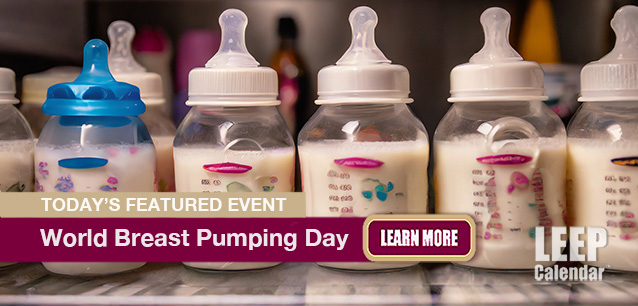 No Image found . This Image is about the event Breast Pumping Day, World: January 27. Click on the event name to see the event detail.