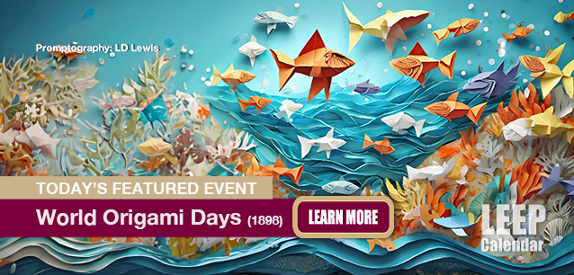 No Image found . This Image is about the event Origami Days, World (1898): October 24-November 11. Click on the event name to see the event detail.