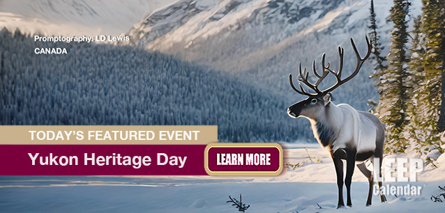 No Image found . This Image is about the event Yukon Heritage Day (CA-YT): February 21 . Click on the event name to see the event detail.