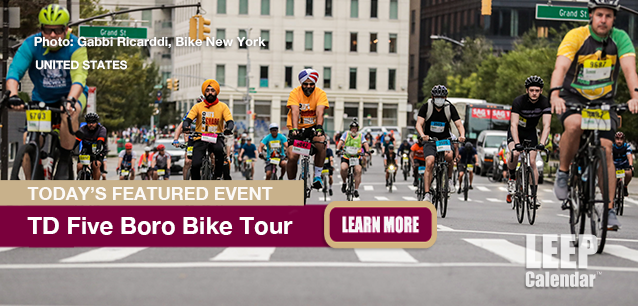 No Image found . This Image is about the event Five Boro Bike Tour (US-NY): May 4. Click on the event name to see the event detail.
