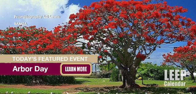 No Image found . This Image is about the event Arbor Day, (WS): November 7. Click on the event name to see the event detail.