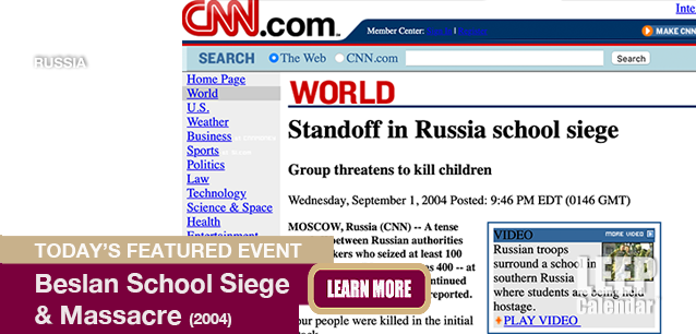 No Image found . This Image is about the event Beslan School Siege and Massacre (RU) (2004): September 1. Click on the event name to see the event detail.