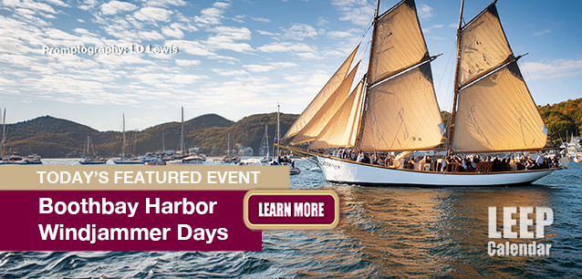 No Image found . This Image is about the event Windjammer Days, Boothbay Harbor (US-ME): June 22-28. Click on the event name to see the event detail.
