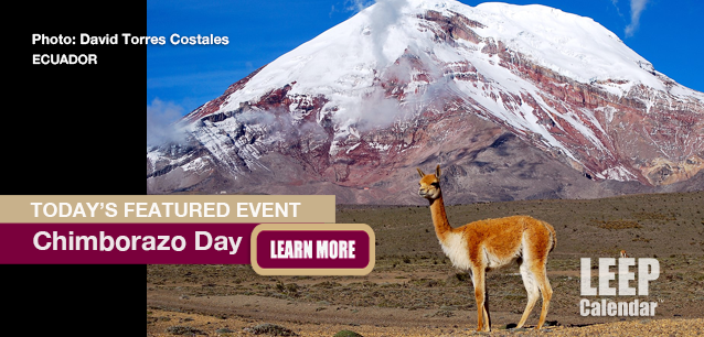 No Image found . This Image is about the event Chimborazo Day (EC): June 3. Click on the event name to see the event detail.