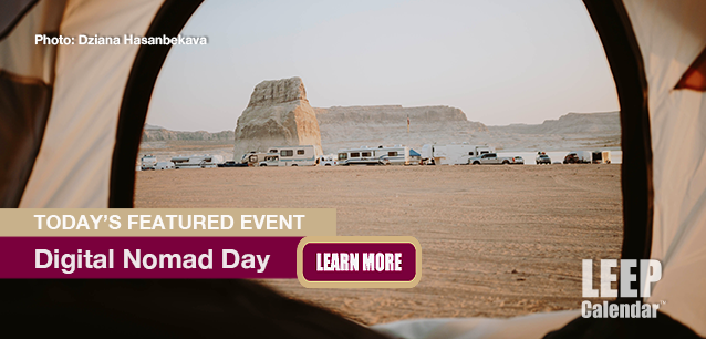 No Image found . This Image is about the event Digital Nomad Day: August 8. Click on the event name to see the event detail.