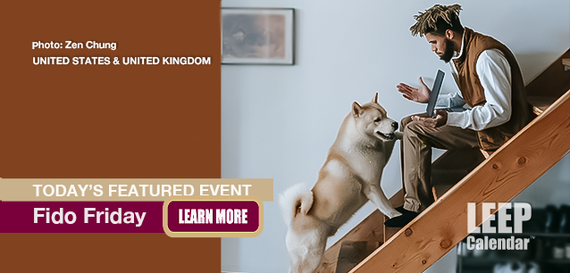 No Image found . This Image is about the event Fido Friday, Bring Your Dog to Work Day, Ntl. (UK/US): June 20. Click on the event name to see the event detail.