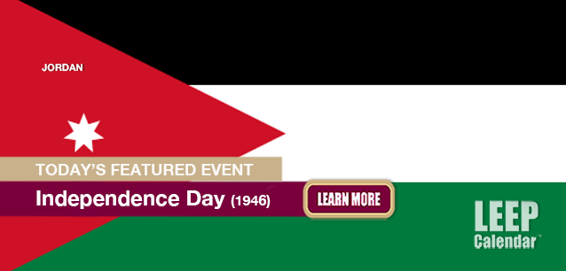 No Image found . This Image is about the event Independence Day (JO)(1946): May 25. Click on the event name to see the event detail.