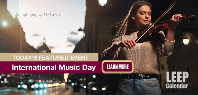 No Image found . This Image is about the event Music Day, Intl.: October 1 . Click on the event name to see the event detail.