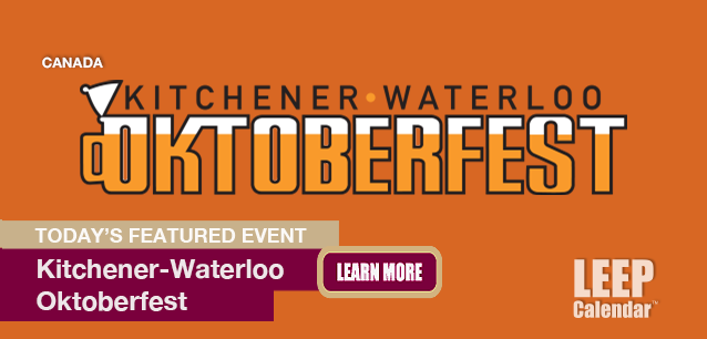 No Image found . This Image is about the event Kitchener-Waterloo Oktoberfest (CA-ON): September 26 -October 18 (est). Click on the event name to see the event detail.