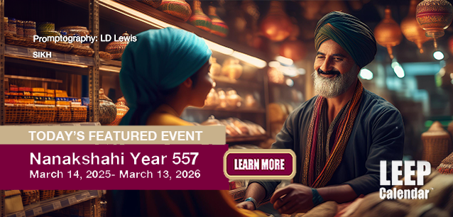 No Image found . This Image is about the event Nanakshahi Year 557 (S): March 14, 2025- March 13, 2026. Click on the event name to see the event detail.