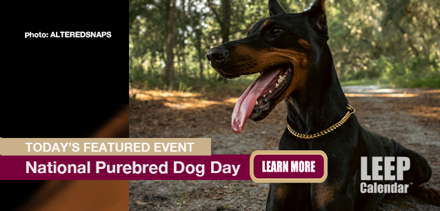 No Image found . This Image is about the event Purebred Dog Day, Ntl.: May 1. Click on the event name to see the event detail.