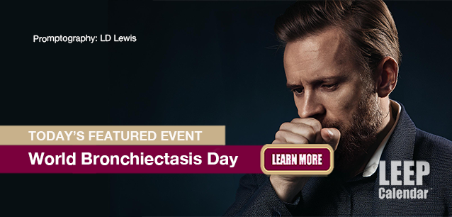 No Image found . This Image is about the event Bronchiectasis Day, World: July 1. Click on the event name to see the event detail.