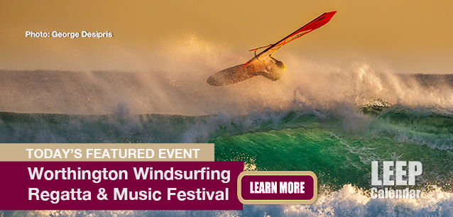 No Image found . This Image is about the event Windsurfing Regatta and Music Festival, Worthington (US-MN): June 6-8 (est). Click on the event name to see the event detail.